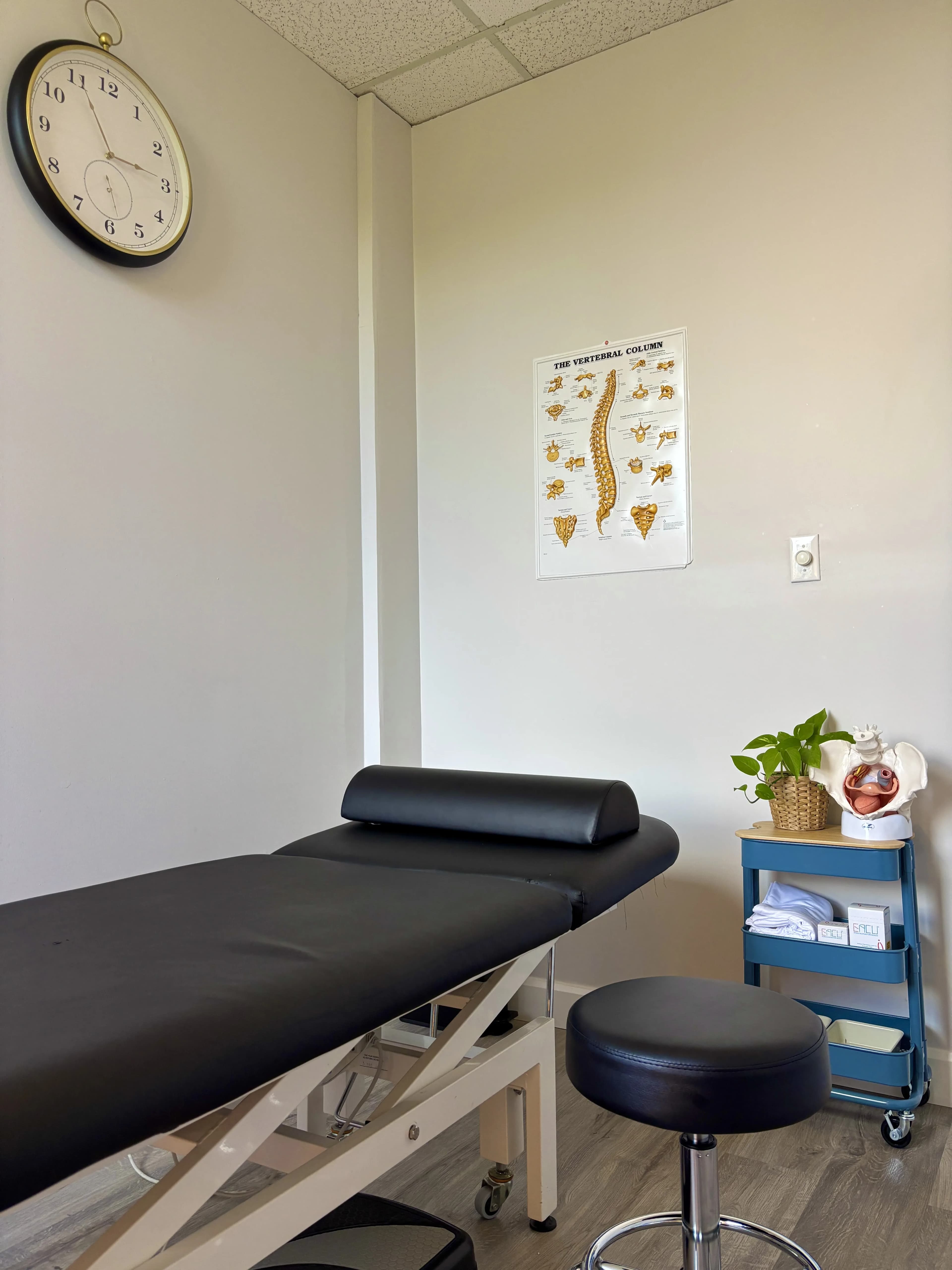 Treatment table at Altitude Physiotherapy
